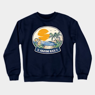 Saint Augustine Beach Florida Crewneck Sweatshirt